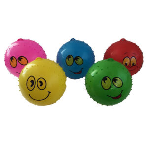 38cm Inflatable Massage Ball With Clip 4 Assorted