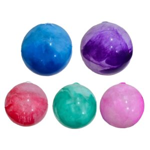 30cm Inflatable Marble Ball With Spring - 5 Assorted