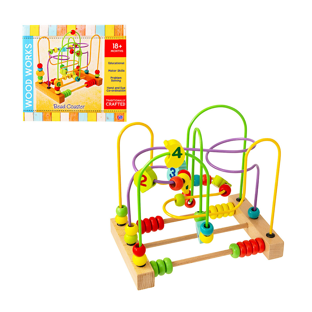 WoodWorks Bead Maze Activity Cube - Playtime